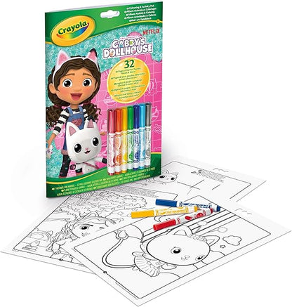 CRAYOLA, Álbum Actividades y Colorear Casa de Muñecas de Gabby