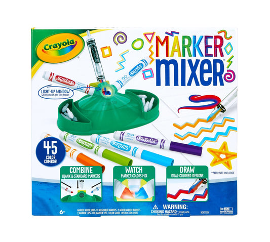 CRAYOLA - Marker Mixer, Laboratorio de Arcoiris, Juego para Crear Marcadores Bicolor, Actividad Creativa y Regalo para Niños, A Partir de 6 Años, Multicolor, 114 Piezas