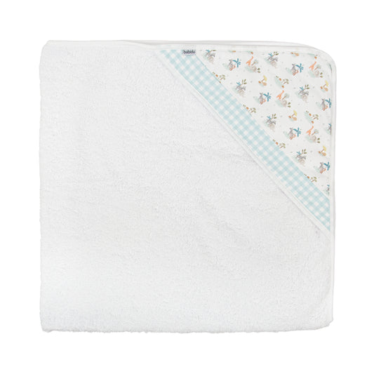 Capa de baño bebé Familia Aventura Babidu – Toalla con capucha para recién nacido