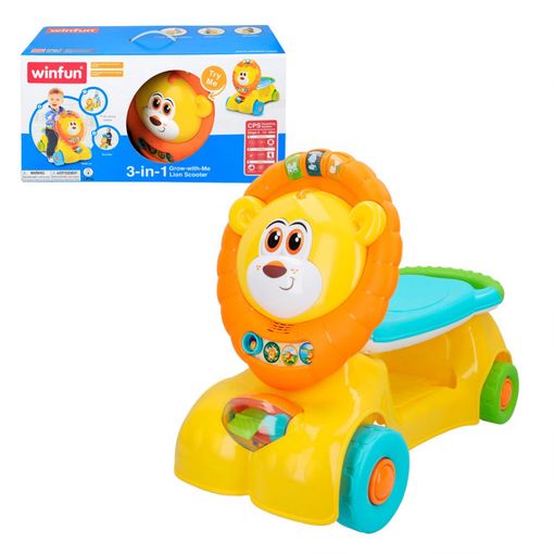 Winfun Correpasillos León 3 en 1 con Luz y Sonido: Diversión y Estilo para los Pequeños Aventureros