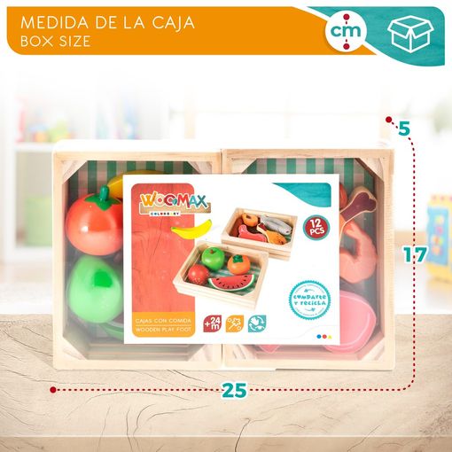 Woomax Cajas Con Alimentos De Madera