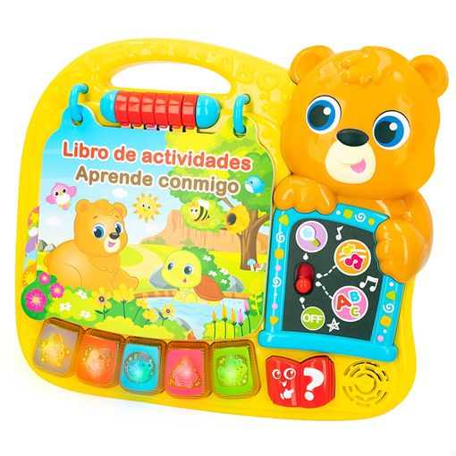 Libro Interactivo Preescolar "Mis Amigos Los Animales" con Luz y Sonido