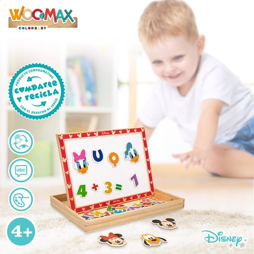 Woomax Disney Pizarra Magnética De Madera 2 En 1