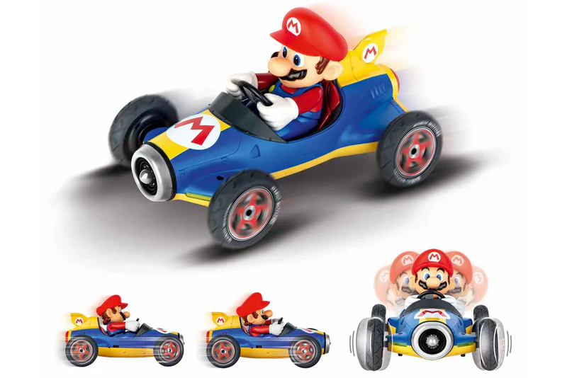 Mario Kart RC 2.4 GHz – Mach 8 Mario Kart™ Azul y Amarillo 🎮