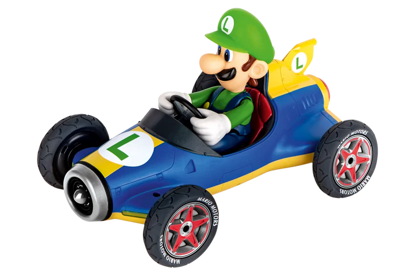 Mario Kart RC 2.4 GHz – Mach 8 Luigi Kart™ Azul y Amarillo 🎮