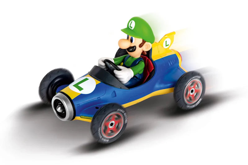 Mario Kart RC 2.4 GHz – Mach 8 Luigi Kart™ Azul y Amarillo 🎮