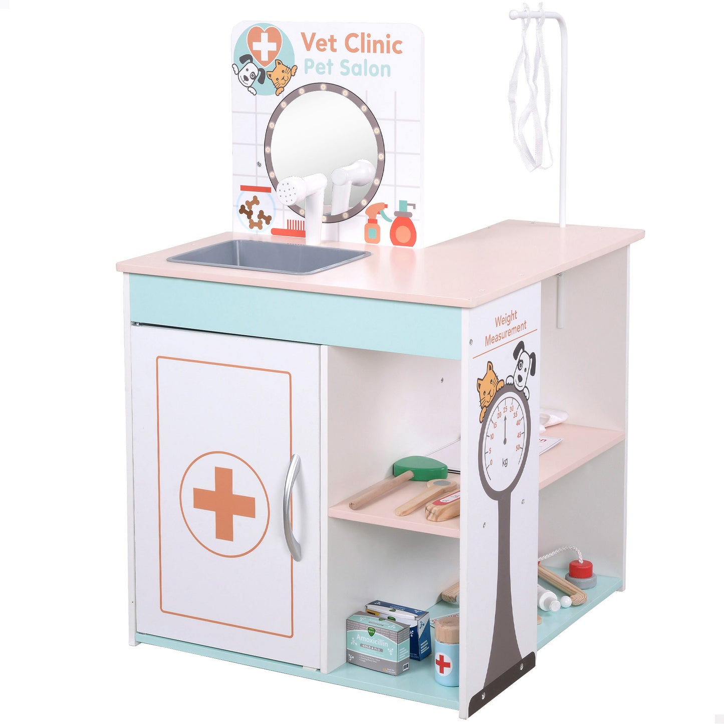 TEAMSON KIDS-SET HOSPITAL DE MADERA