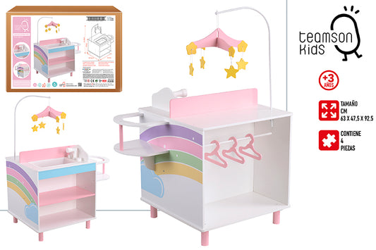 Cambiador de Bebés de Madera 🍼✨ TEAMSON KIDS – (Ref. 85402)