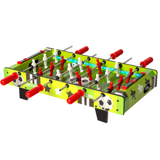 CB GAMES-FUTBOLIN MADERA C/LUCES LED - 60X32X14 CM
