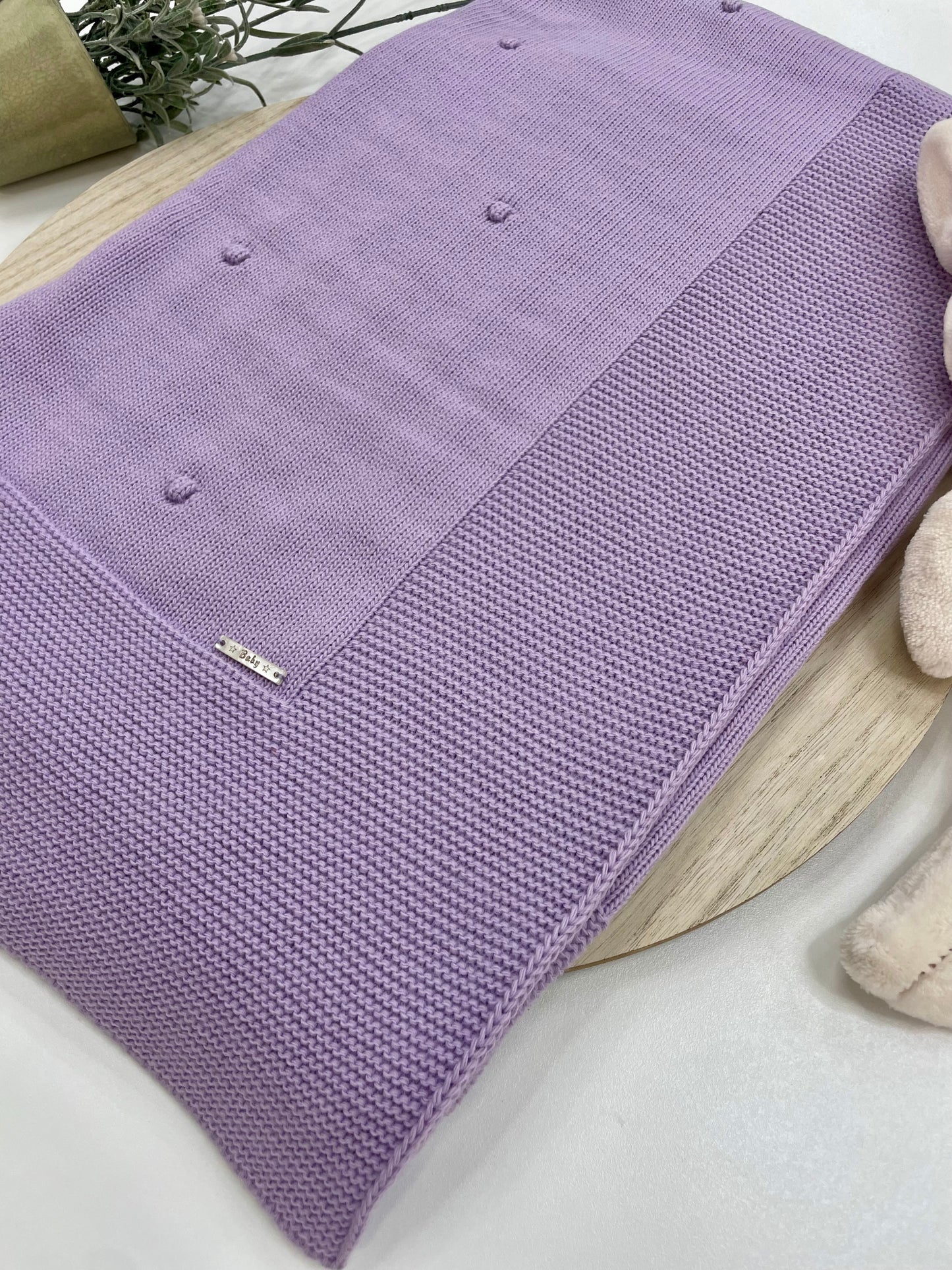 Toquilla de Lana Lila – Primeras Puestas y Salida del Hospital para Bebé 💜👶