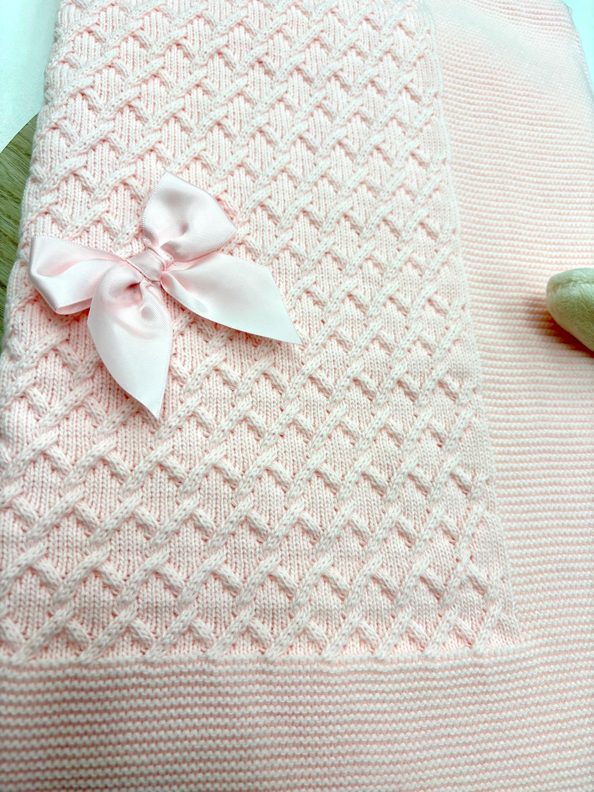 Toquilla Bebé Topo con Lazo – Suave y Toquillas Bebé con Lazo – Colores Topo, Crudo, Gris, Rosa Palo, Rosa Bebé y Lila