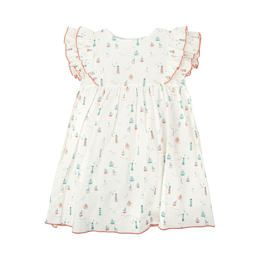 Vestido niña modelo Claridad Babidu con volantes 2-8 años