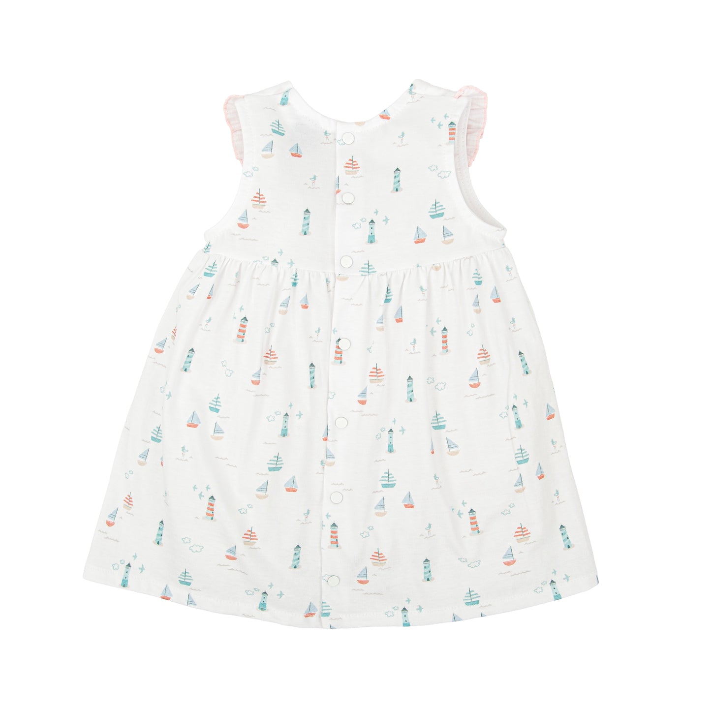 Vestido niña Familia Mirada Babidu con cuello volante – De 12 meses a 8 años