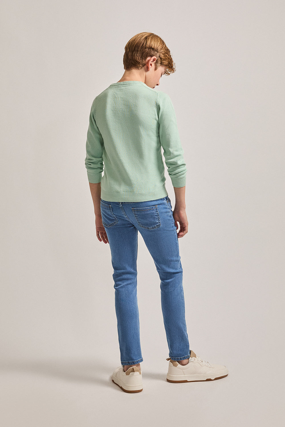 Pantalón Vaquero Skinny Elástico Niño Denim Medio – Tallas 6 Meses a 16 Años | Siju Moda Infantil