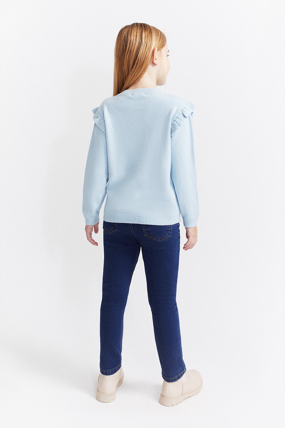 Pantalón Vaquero Denim Medio Niña 96006B | Siju Moda Infantil