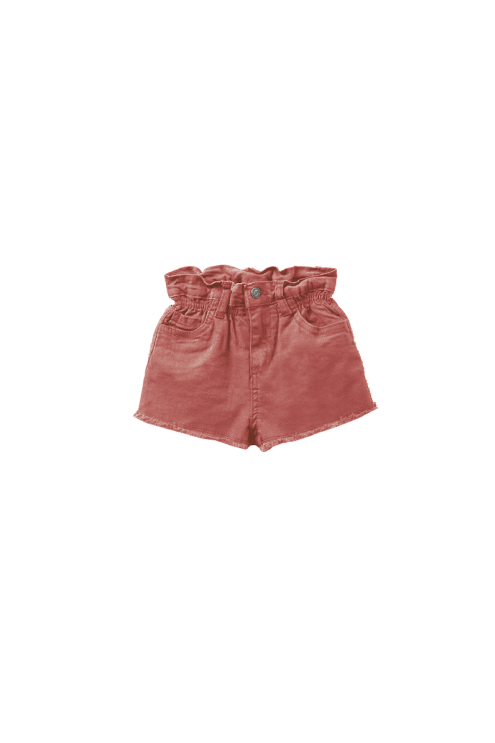 Pantalón Corto Niña Coral con Cintura Fruncida 2 a 16 Años – Colección Verano