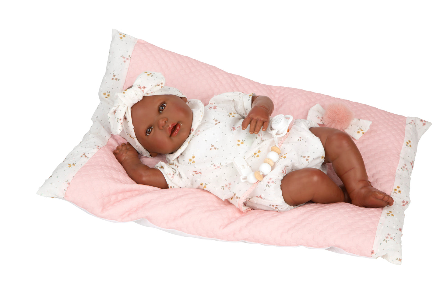 Bebé Reborn Sasha con cojín Arias – 45 cm de ternura y realismo 🌸