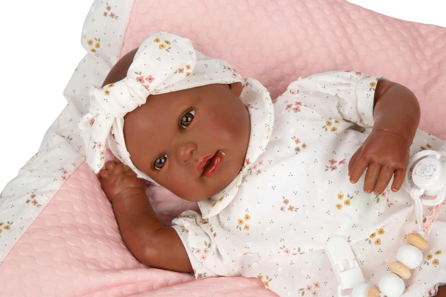 Bebé Reborn Sasha con cojín Arias – 45 cm de ternura y realismo 🌸