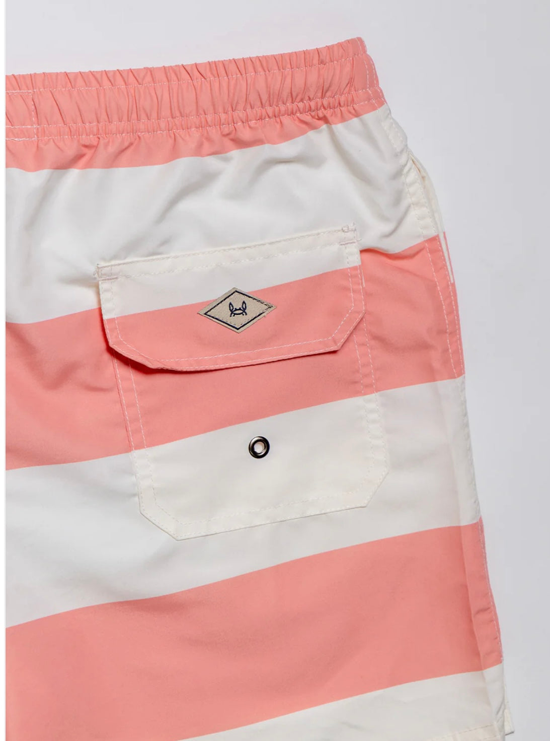 Bañador hombre raya ancha coral Custi Mikelo S-2Xl