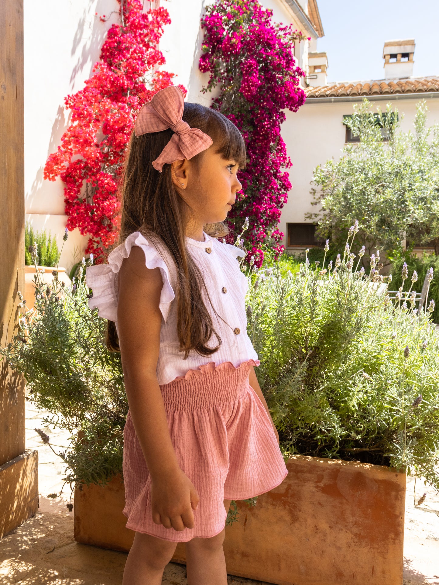 Blusa Alborán Calamaro blanca niña y bebé | 1-24 meses y 3-10 años