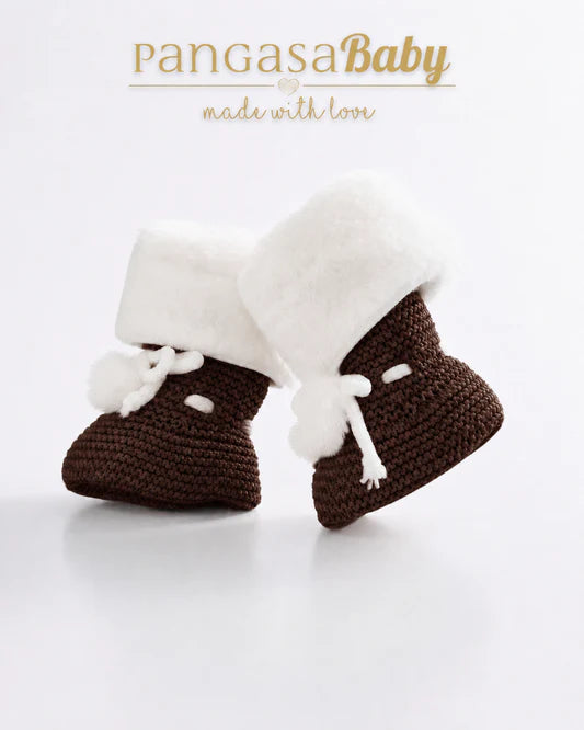 Botitas Forro Polar chocolate- Pangasa Baby