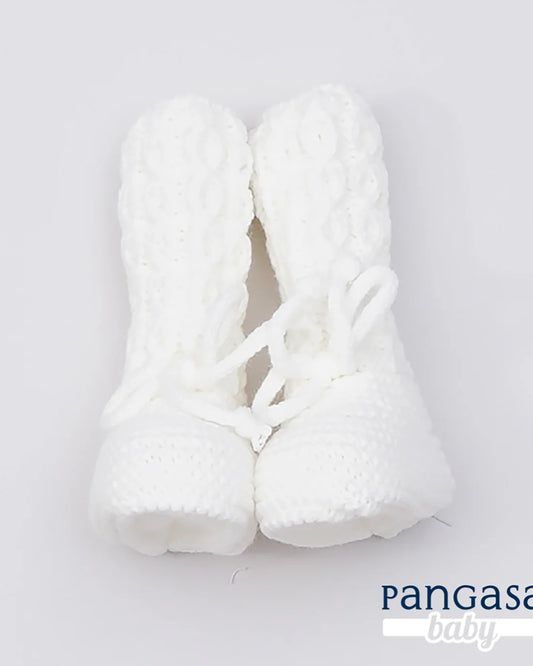 Botitas Altas Ochos marfil - Pangasa Baby