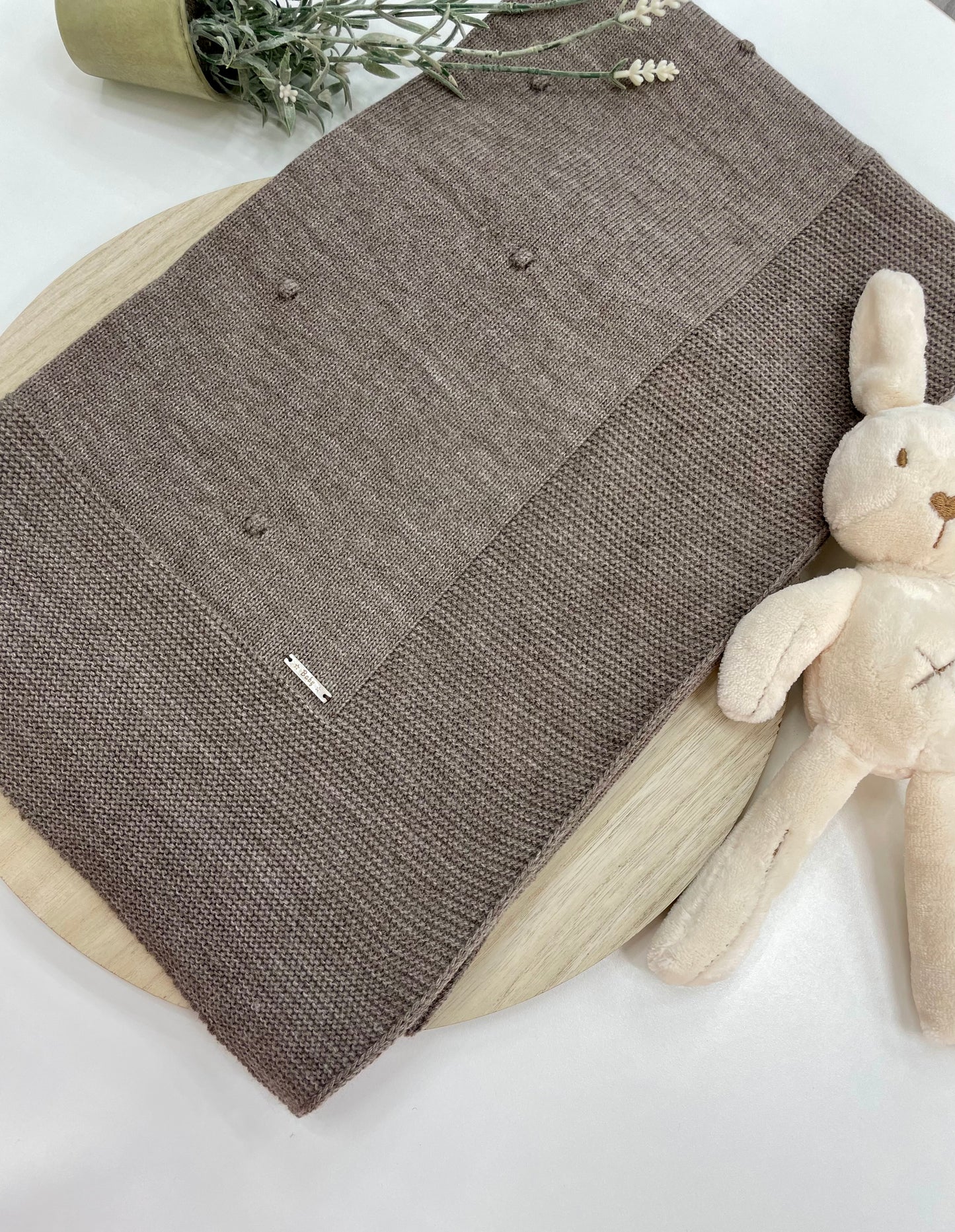 Toquilla de Lana Marrón – Primeras Puestas y Salida del Hospital 🤎👶