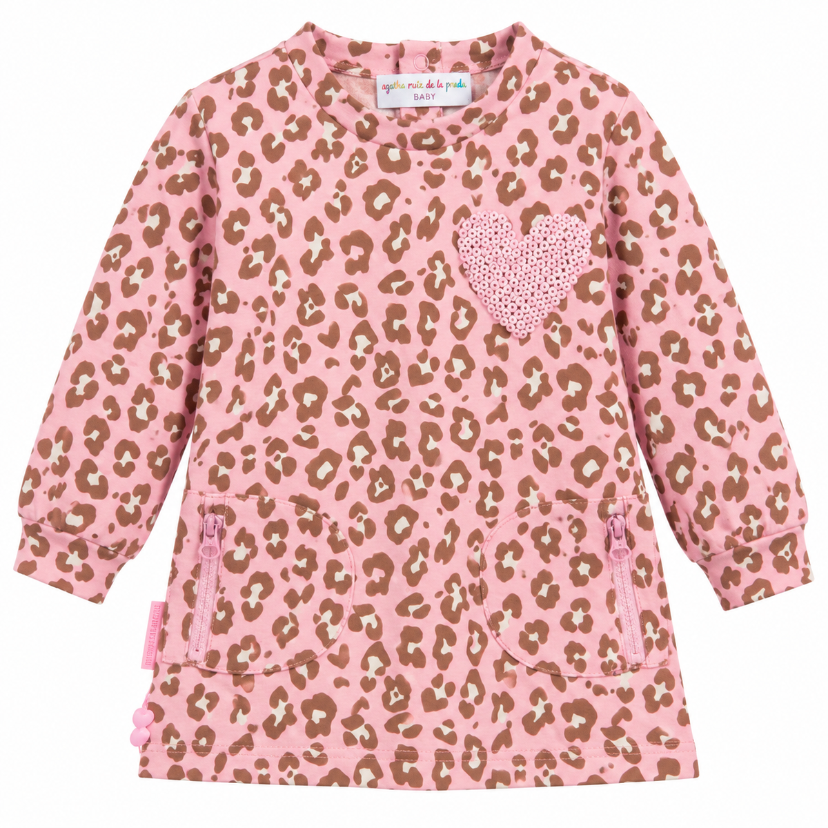 Vestido Leopardo Rosa Agatha Ruiz de la Prada Baby 🐆💗