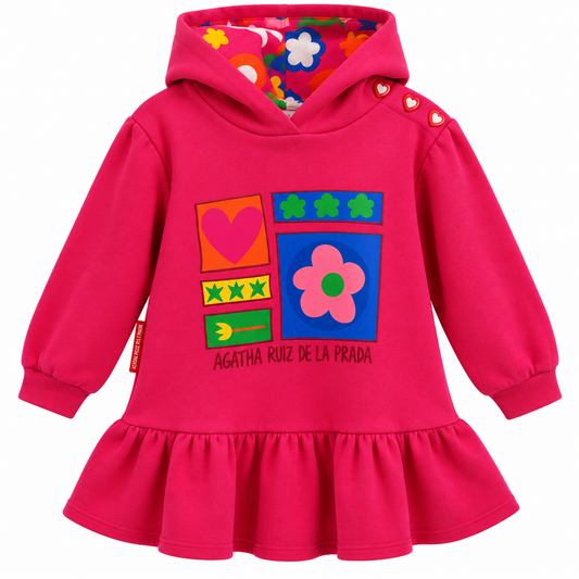 Vestido Sudadera Fucsia Agatha Ruiz de la Prada Baby 🌸💗