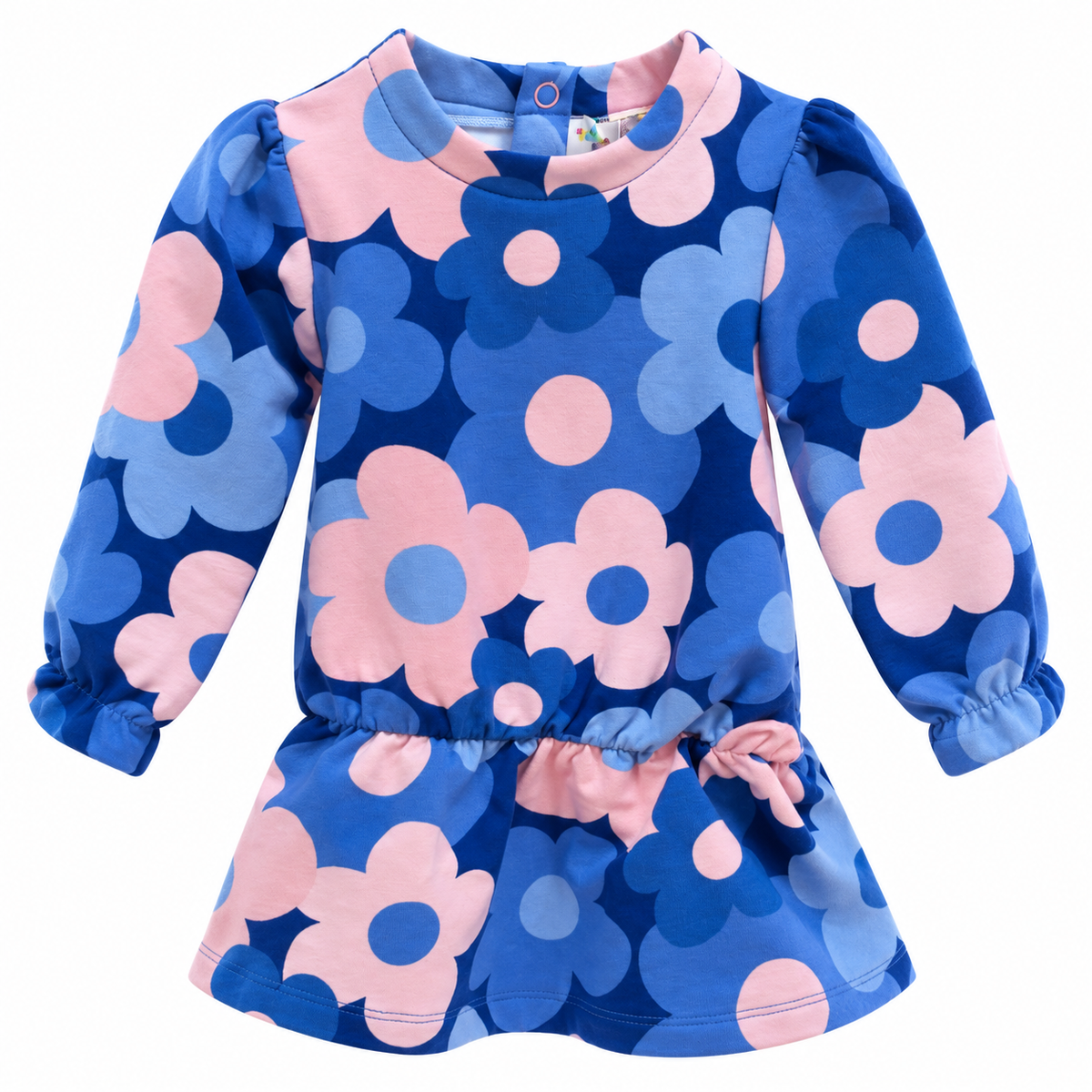 Vestido Azul Estampado de Flores Agatha Ruiz de la Prada Baby 🌸💙