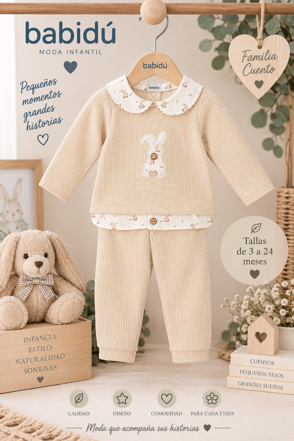 Conjunto niño Familia Cuento – Babidú