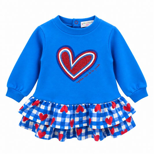 Vestido Combi Corazones Blue Ágatha Ruiz de la Prada 3-8 años | Siju
