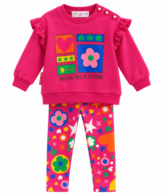 Conjunto Legging y Sudadera Colors Ágatha Ruiz de la Prada 3-8 años | Siju