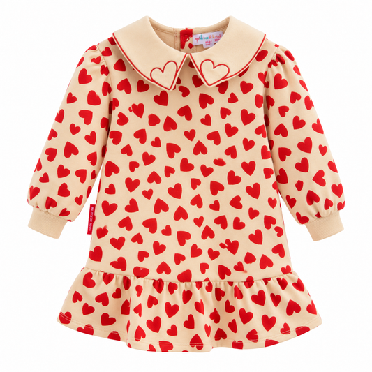 Vestido Corazones Rojo Ágatha Ruiz de la Prada 3-8 años | Siju