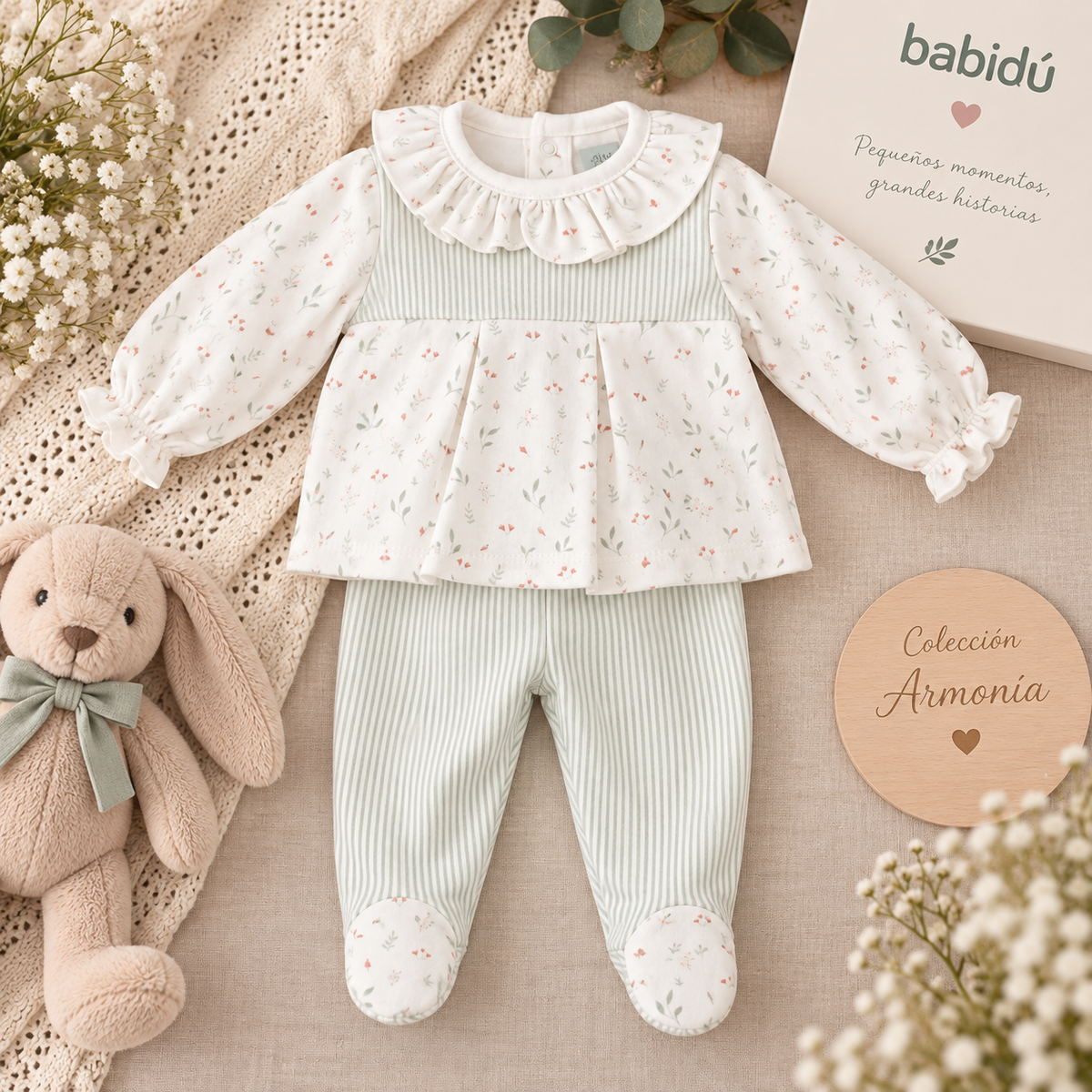 Conjunto bebé niña Armonía – Babidú