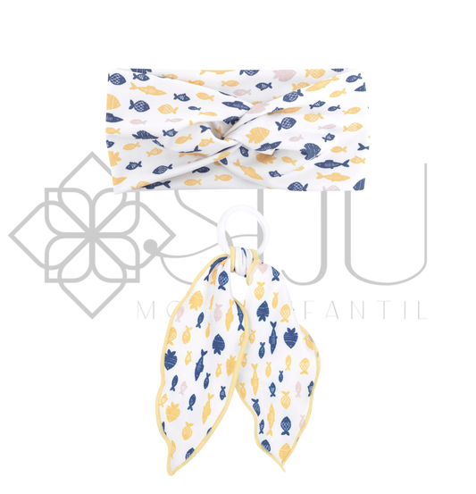 Coletero y turbante Peces infantil Calamaro