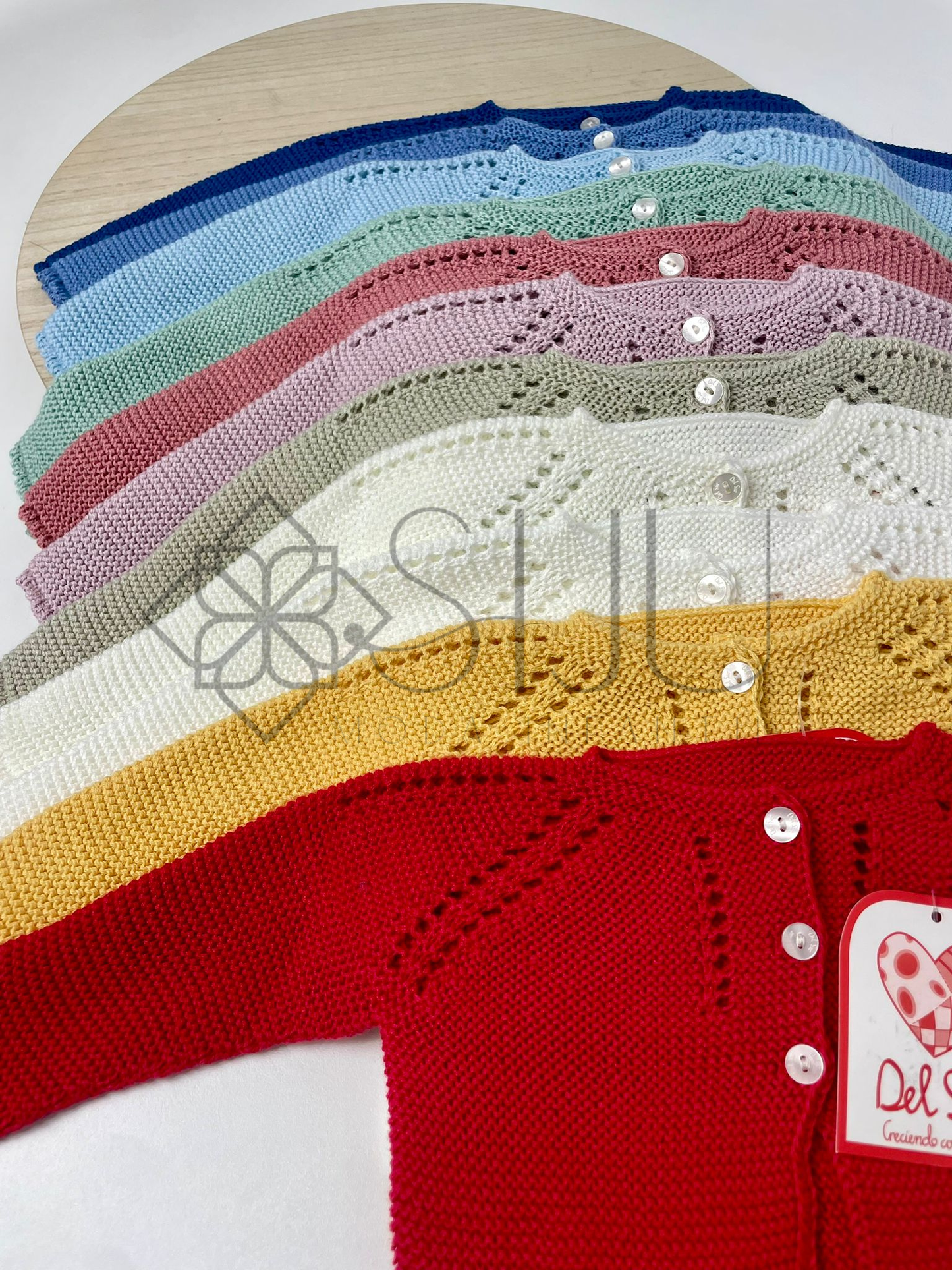 Rebeca larga de hilo bebé Del Sur multicolor 1-48 meses