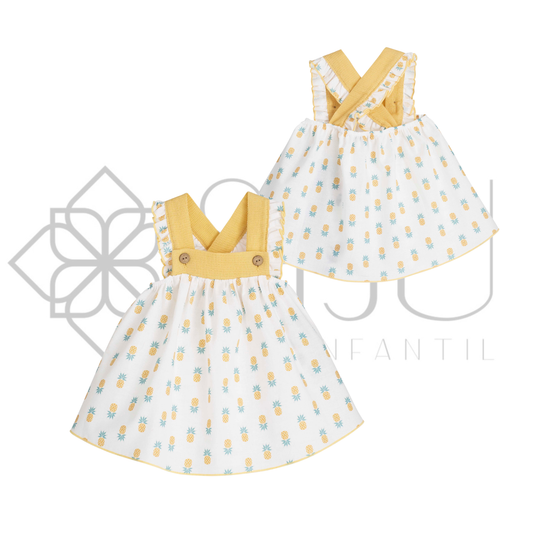 Vestido bebé y niña Colección Gaya Calamaro 6 meses 6 años
