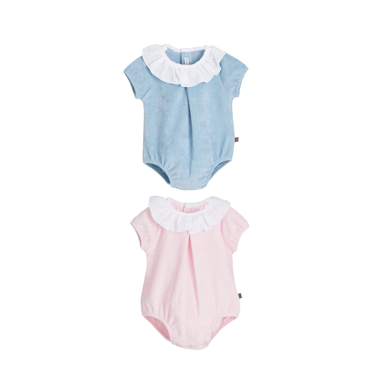 Pelele Bombacho Peto Familia Hampi bebé Calamaro rosa o celeste 1-36 meses