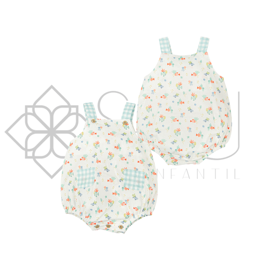 Pelele bebé Familia Latido Babidu con tirantes – De 1 a 24 meses