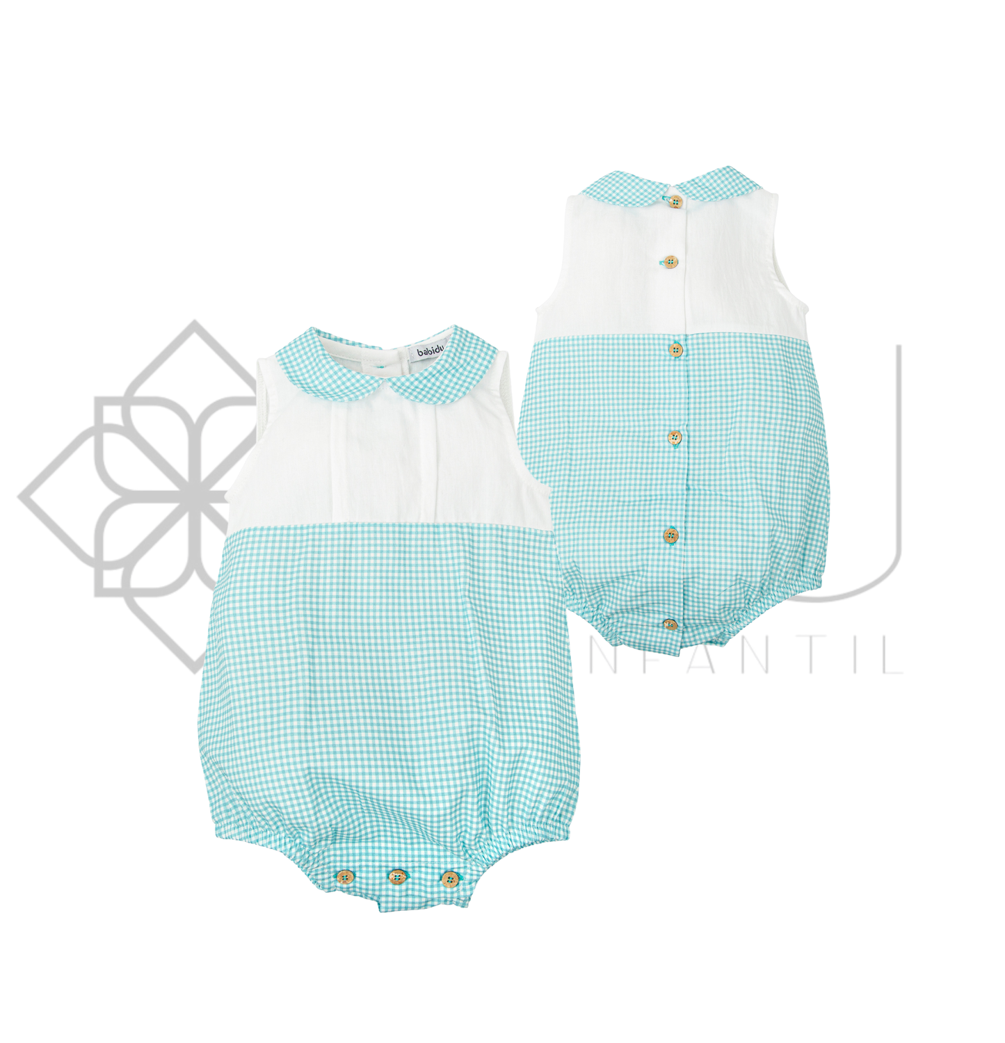 Pelele bombacho bebé Familia Chispa Babidu con cuello bebé – De 1 a 24 meses