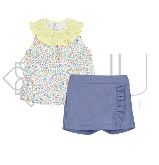 Conjunto Falda Pantalón Agra Calamaro 3-10 años