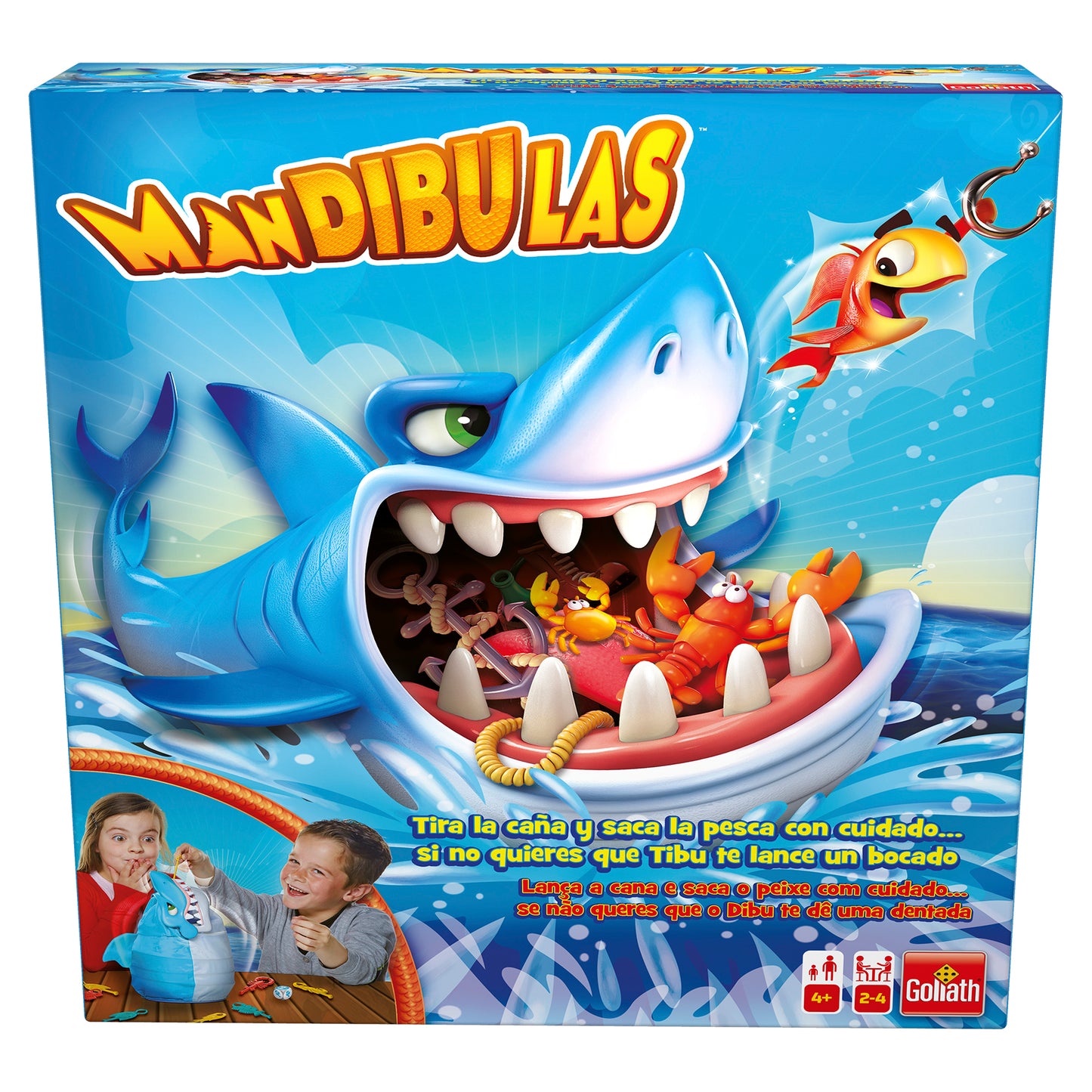 Mandibulas juego de mesa infantil +4 años  marca Goliath