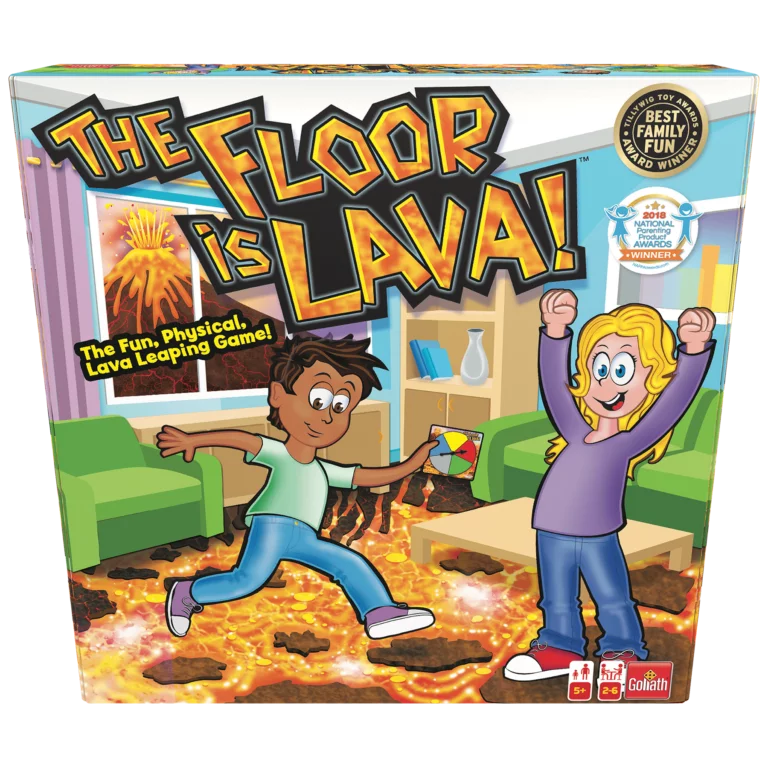 Floor is lava juego lava juego de mesa infantil +5 años marca Goliath