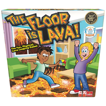 Floor is lava juego lava juego de mesa infantil +5 años marca Goliath