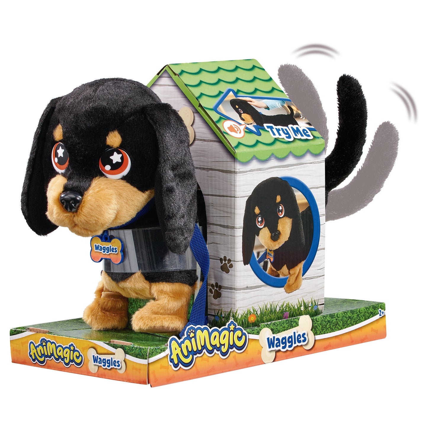 Waggles, Mi Perrito Salchicha juego infantil peluche interactivo +3 años