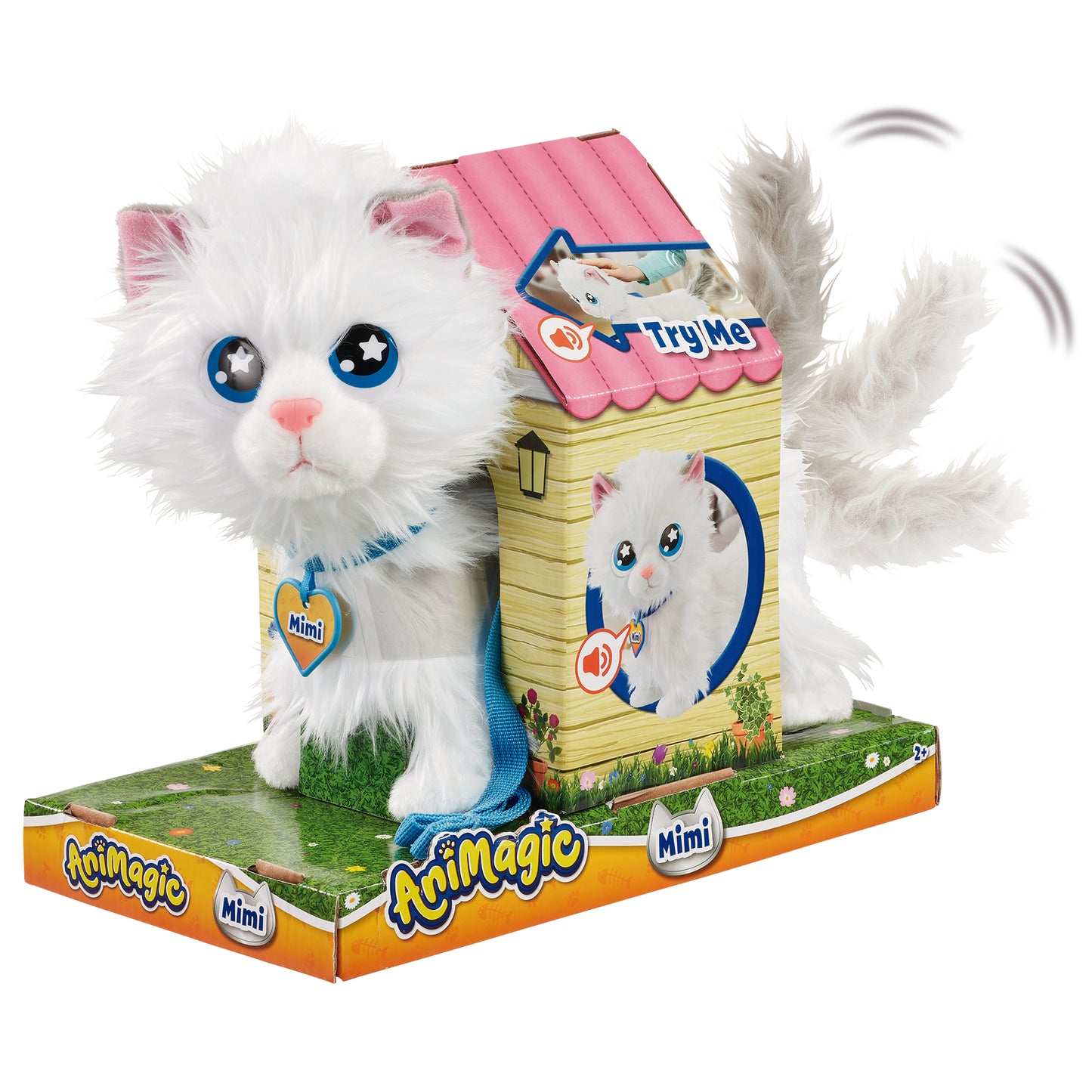 Gatita mimosa peluche mini mimitos peluche interactivo +2 años marca Goliath