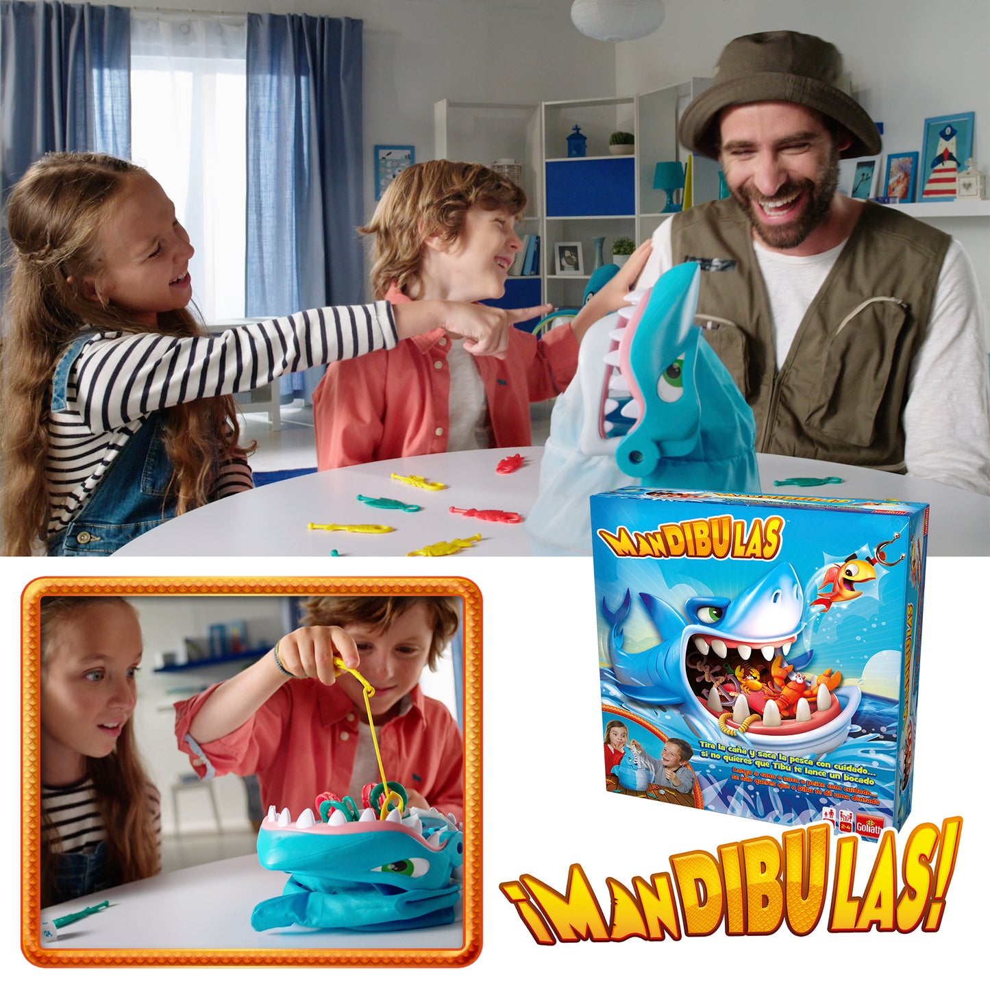 Mandibulas juego de mesa infantil +4 años  marca Goliath