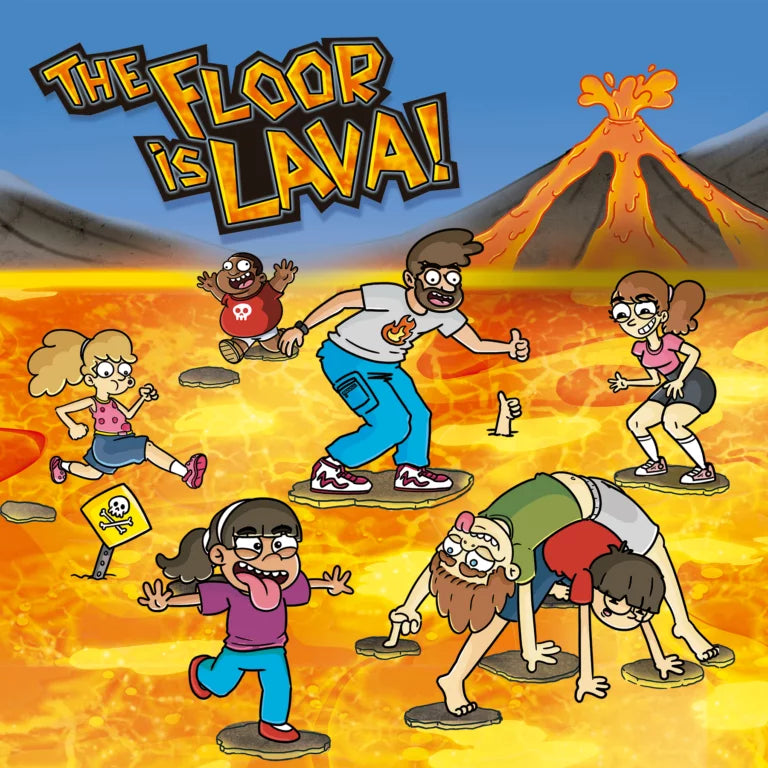 Floor is lava juego lava juego de mesa infantil +5 años marca Goliath