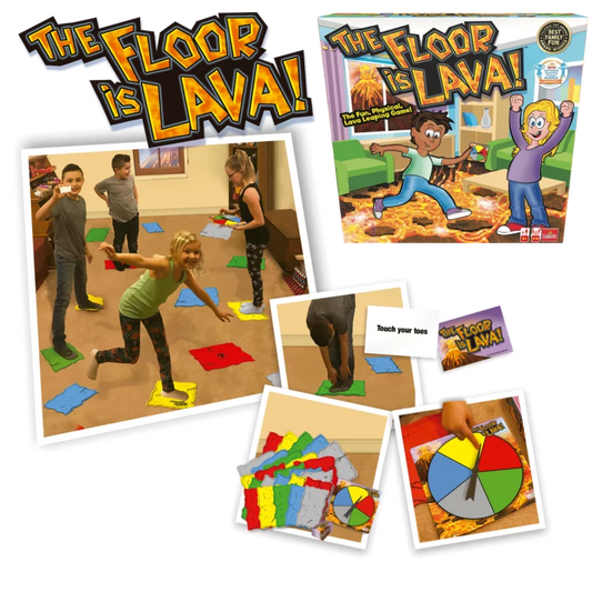 Floor is lava juego lava juego de mesa infantil +5 años marca Goliath